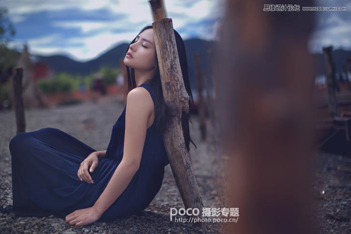 Photoshop调出美女人像照片暗色效果