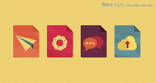 扁平化图标 icon 25套复古风的扁平化风格免费图标素材