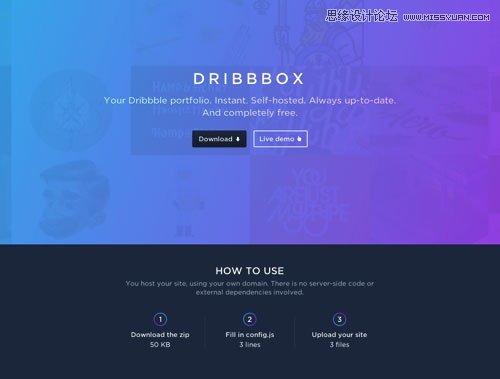 ƯDribbbleƷչʾģ