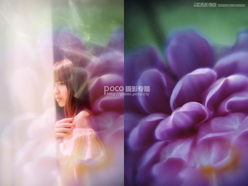 Photoshop合成唯美的花朵人像效果图,PS教程