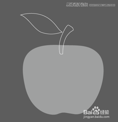 Illustrator网格工具制作逼真的红苹果教程