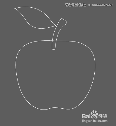 Illustrator网格工具制作逼真的红苹果教程