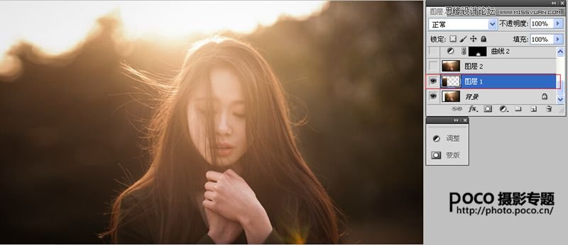 Photoshop给数码人像照片添加唯美逆光效果