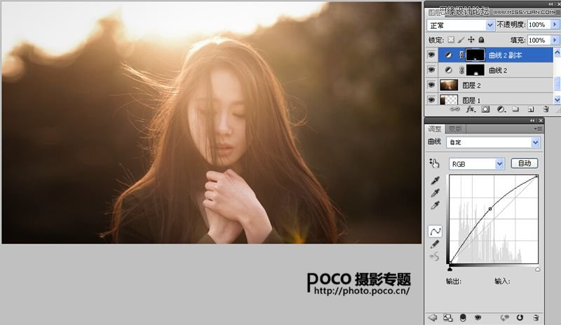 Photoshop给数码人像照片添加唯美逆光效果