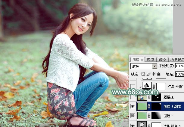 Photoshop调出果子照片甜美肤色效果