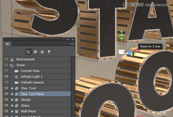 Photoshop制作时尚大气的3D艺术字教程