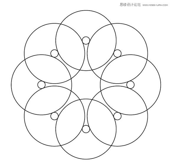 Illustrator绘制漂亮的叠加圆环效果图
