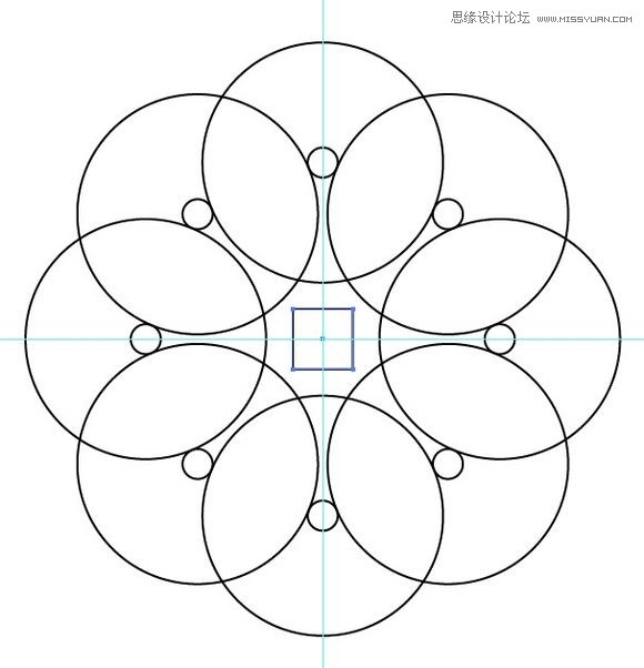 Illustrator绘制漂亮的叠加圆环效果图