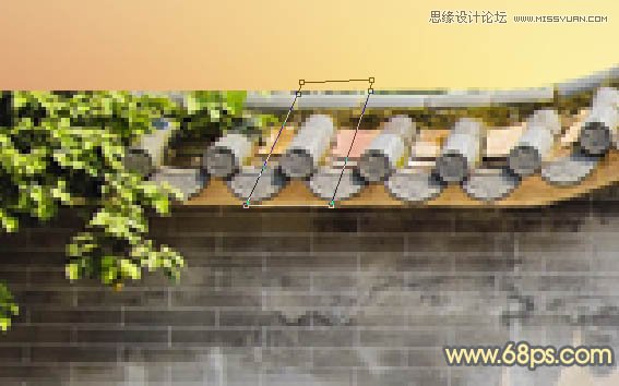 Photoshop把乱七八糟的拱门美化处理