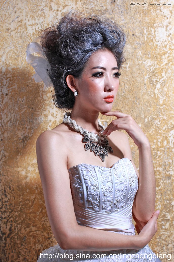 Photoshop调出人像照片唯美蓝色效果