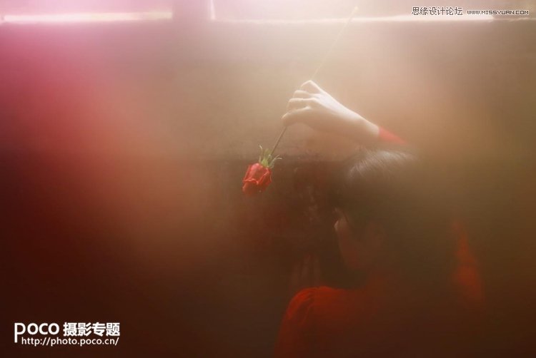 Photoshop给废墟人像添加粉色朦胧美效果