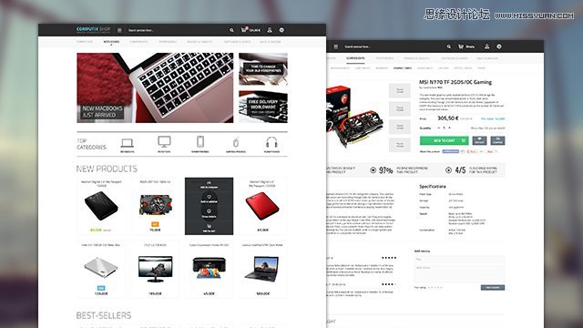 20款国外精美的电子商务网页模板下载