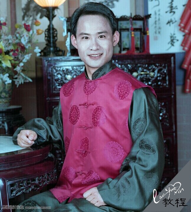 Photoshop详细给偏色的男人照片校正颜色
