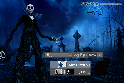 Photoshop设计恐怖风格的万圣节海报教程