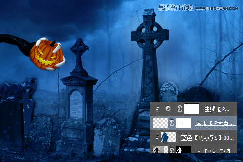 Photoshop设计恐怖风格的万圣节海报教程