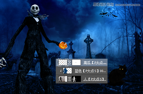 Photoshop设计恐怖风格的万圣节海报教程