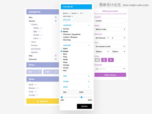 31款扁平化设计的UI套装素材下载