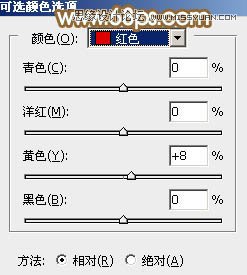 Photoshop调出外景人像秋季淡黄色调