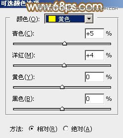 Photoshop调出外景人像秋季淡黄色调