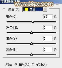 Photoshop调出外景人像秋季淡黄色调