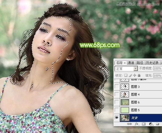 Photoshop保留细节抠出人像头发丝效果