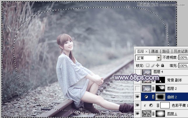 Photoshop调出果子照片唯美的紫色效果