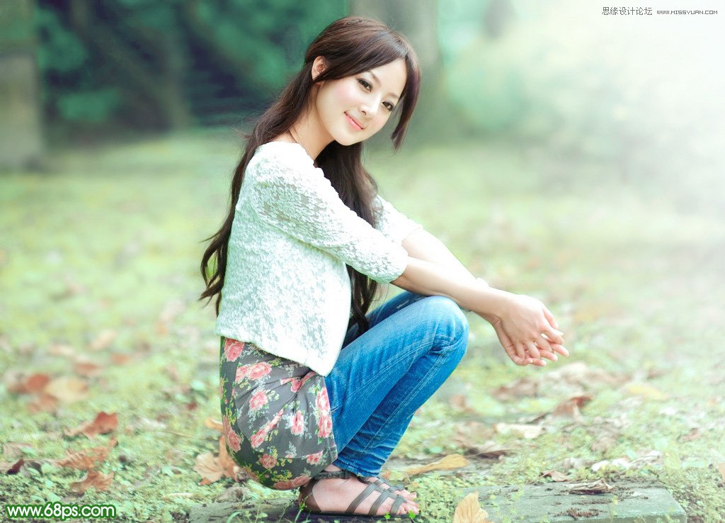 Photoshop调出果子照片唯美的青绿色调