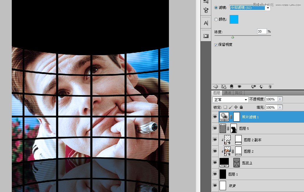 Photoshop设计楚门的世界电影海报教程