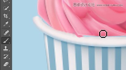 Photoshop绘制美味可口的冰淇淋图标教程