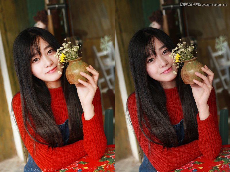Photoshop简单方法调出人像照片文艺小清新