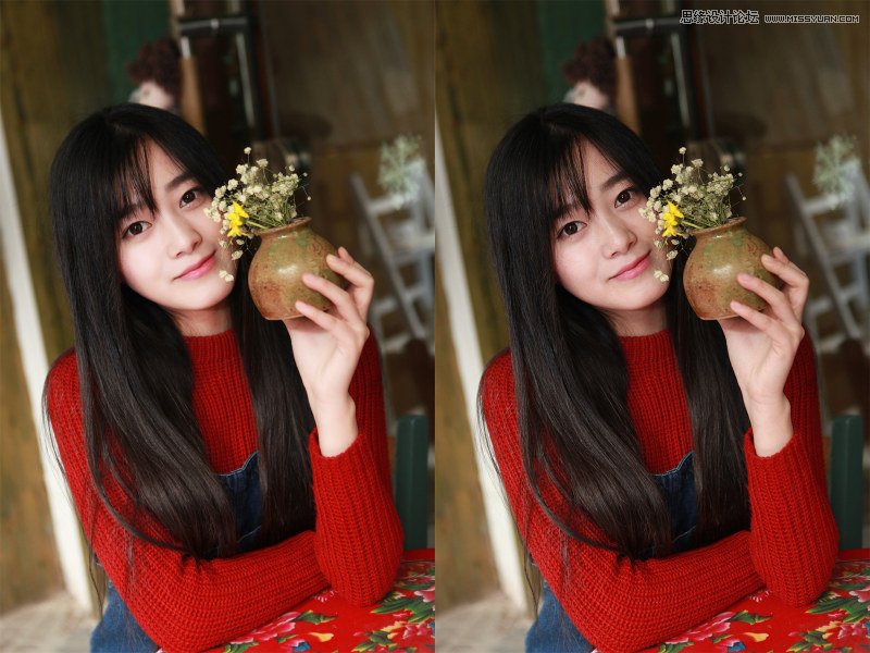 Photoshop简单方法调出人像照片文艺小清新