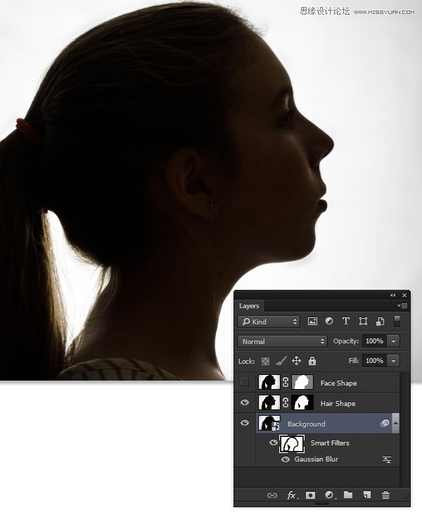 Photoshop合成创意无限的人像曝光效果图