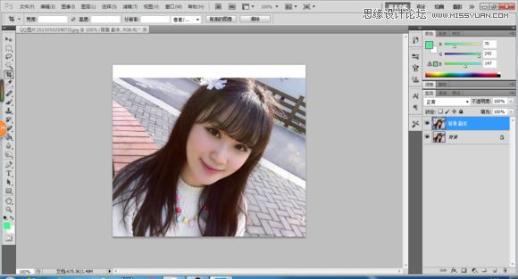 Photoshop结合SAI将生活照转成唯美的手绘效果