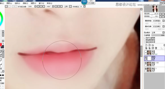 Photoshop详解水嫩嘴巴的转手绘绘制方法