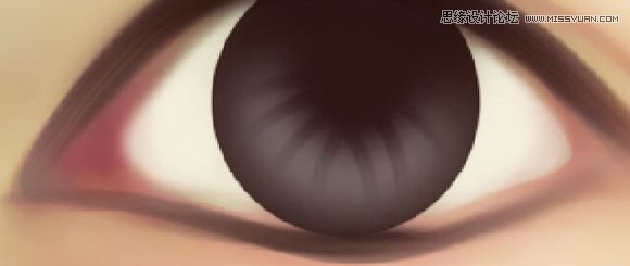 Photoshop纯鼠标打造仿手绘中眼睛的绘制方法