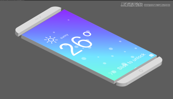 Illustrator绘制时尚立体效果的智能手机
