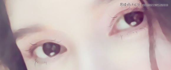 Photoshop给夏天清爽效果草帽美女照片仿手绘