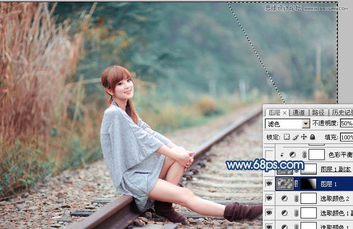 Photoshop给外景果子照片添加梦幻暴风雪效果