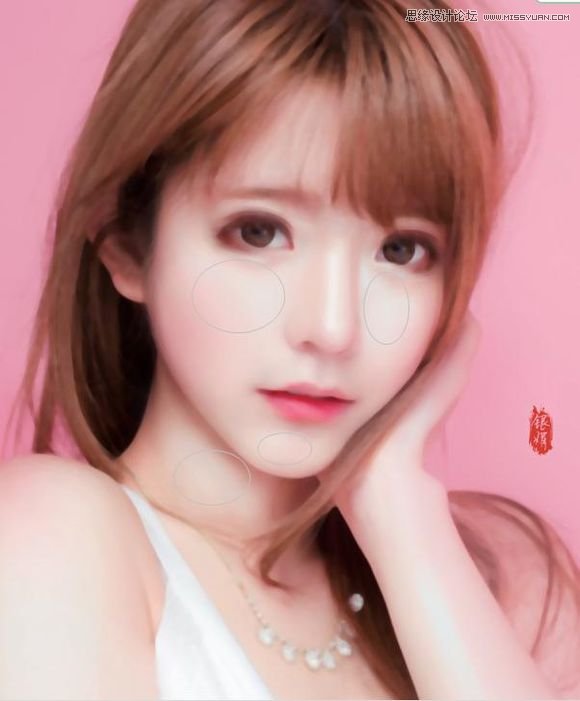 Photoshop调出可爱女孩唯美的手绘效果图