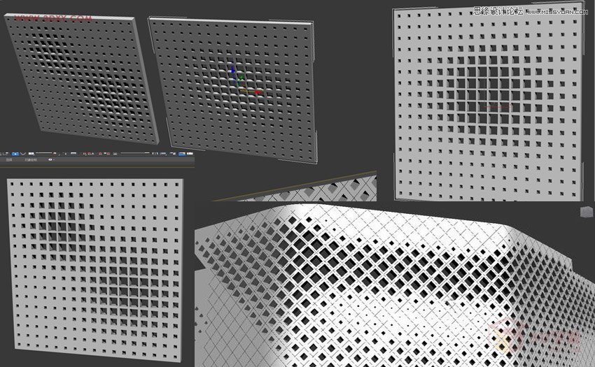 3DMAX教程:制作异形建筑模型的外立面