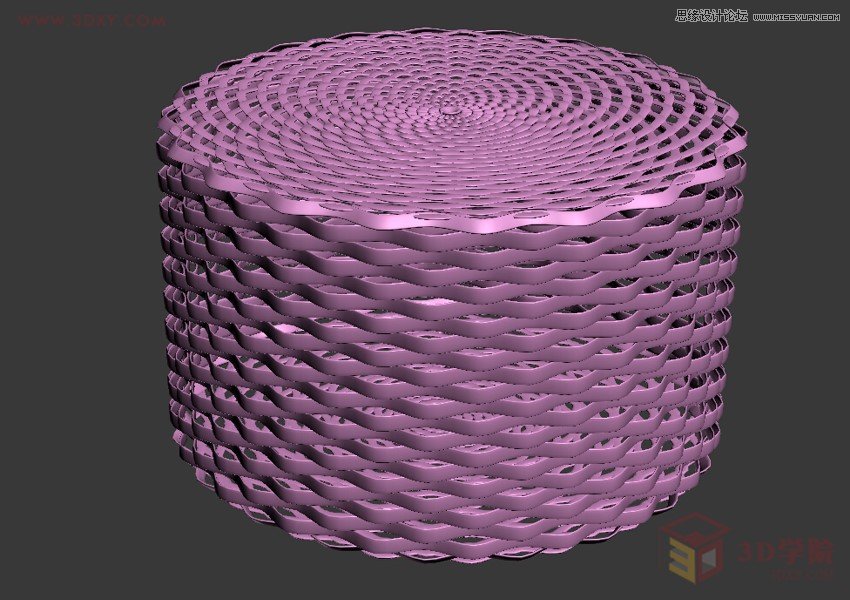 3DMAX制作逼真的藤编家具模型教程