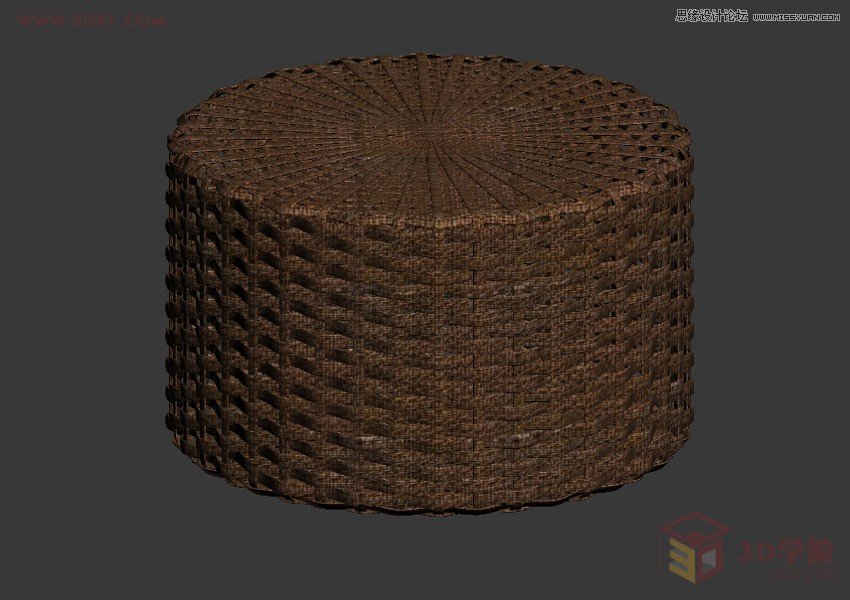 3DMAX制作逼真的藤编家具模型教程