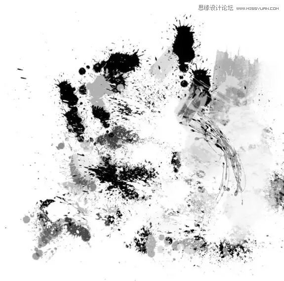 Photoshop制作中国风水墨艺术字教程