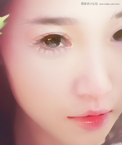 Photoshop调出美女人像古典小说封面手绘效果
