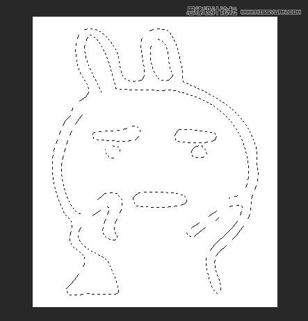 Photoshop把人像照片转黑白矢量风格教程