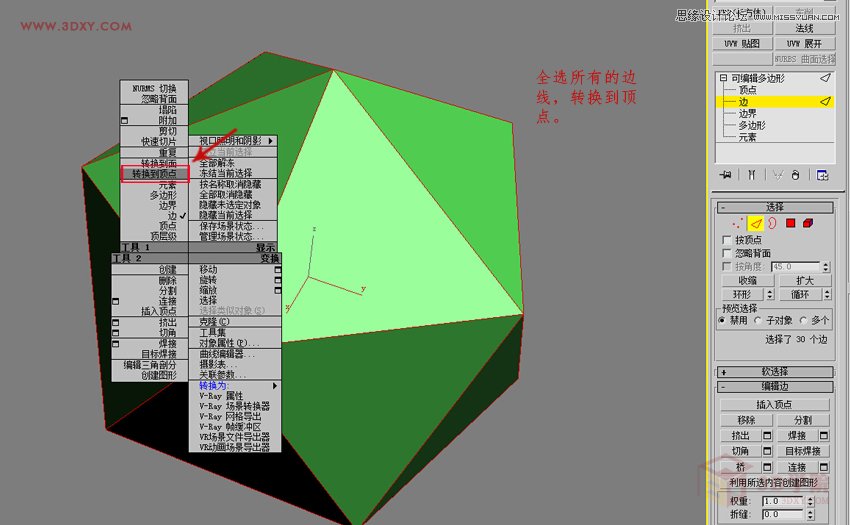 3DMAX制作简单的绣球模型效果图