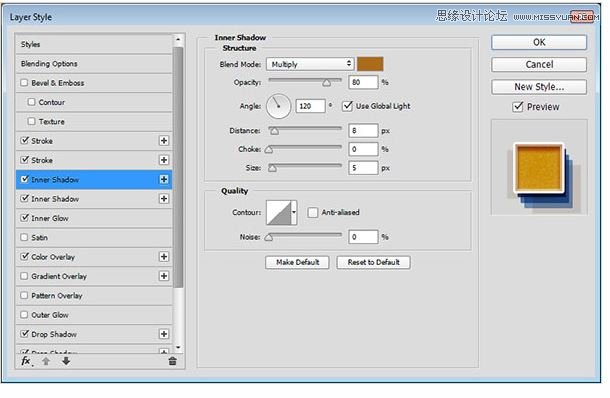 Photoshop制作复古风格的3D投影艺术字