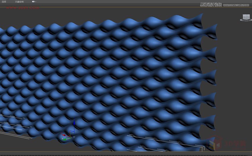 3DMAX制作简单的波浪纹造型花盆教程