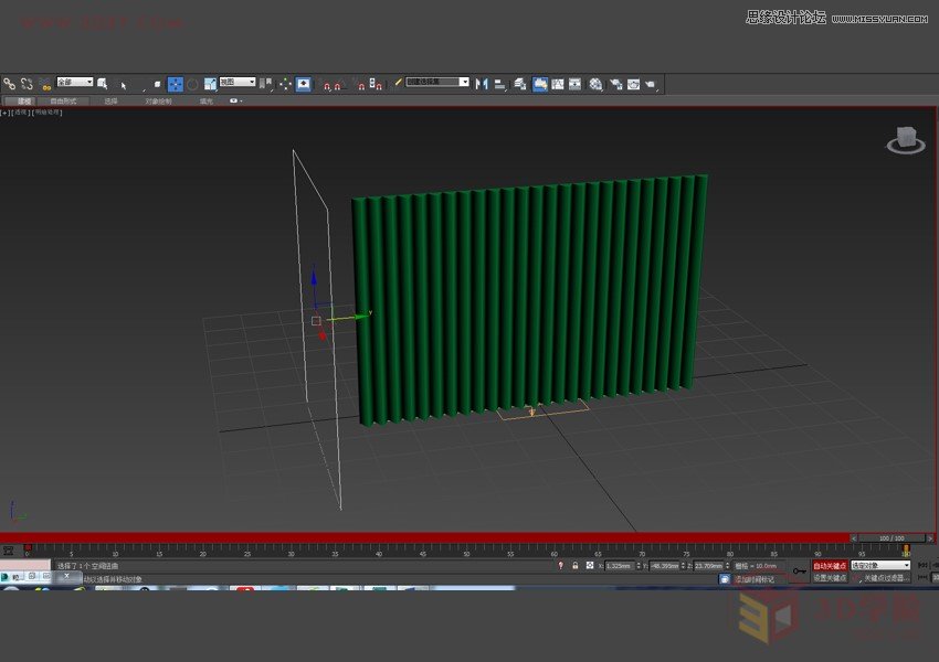 3DMAX制作户外风格翻页广告牌效果