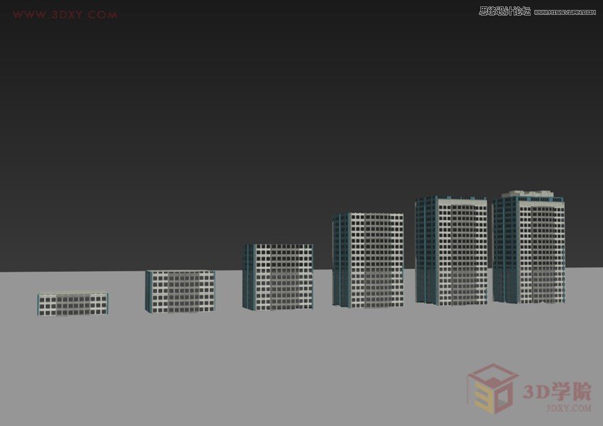 3DMAX切片工具制作城市楼房生长动画效果